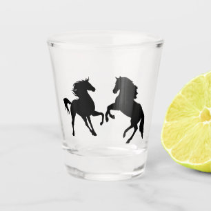 Horses Shot Glass