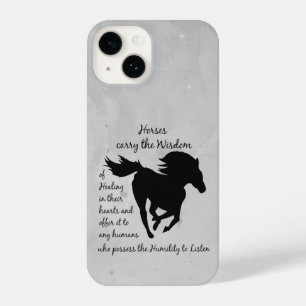 Horses teach us Wisdom Totem Spirit Animal iPhone 14 Case