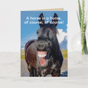 Horse's Teeth Dental Surgery Folded Greeting Card