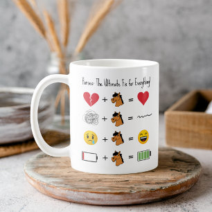 Horses: The Ultimate Fix for Everything! Hot Cocoa Coffee Mug