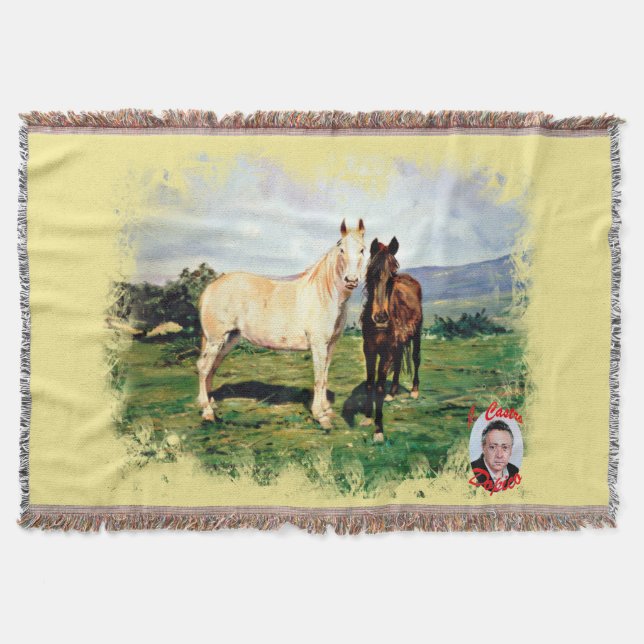 Horses Throw Blanket (Front)