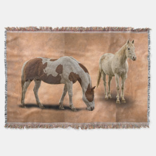 HORSES THROW BLANKET