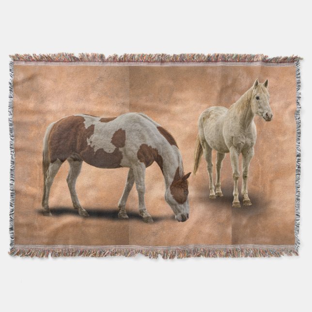 HORSES THROW BLANKET (Front)