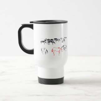 Horses travel mug