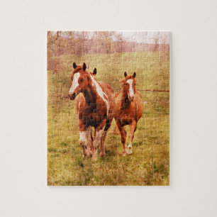 Horses Trotting Jigsaw Puzzle