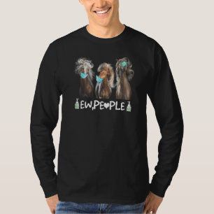 Horses Wearing Face Mask Ew People Animal 1 T-Shirt