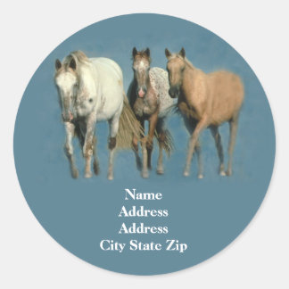 Horses Wild and Wonderful Address Label