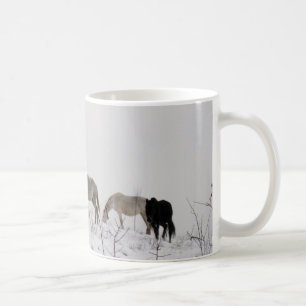 Horses Winter Photo Classic White Mug