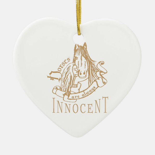 HorsesAreInnocent - Ornament (Front)