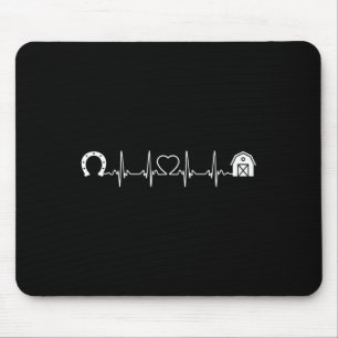 Horsescute Ss Cute Ss Barn Heartbeat Horseback Rid Mouse Mat