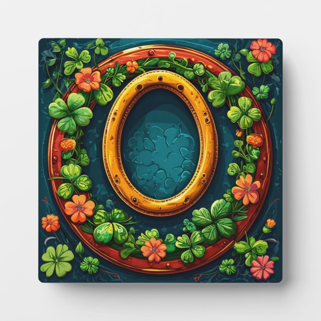 Horseshoe and clover plaque (Front)