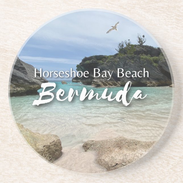 Horseshoe Bay Beach Bermuda Coaster (Front)