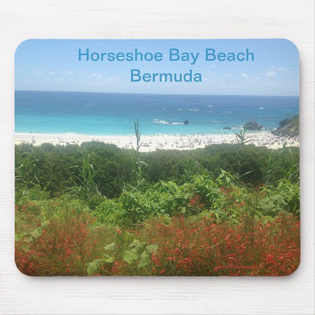 Horseshoe Bay Beach, Bermuda Mouse Mat (Front)