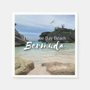 Horseshoe Bay Beach Bermuda Paper Napkin