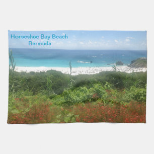Horseshoe Bay Beach, Bermuda Tea Towel