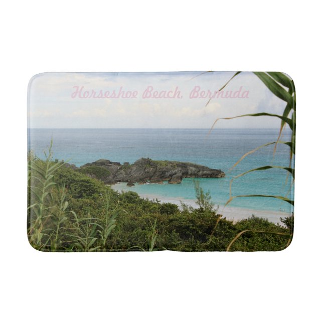 Horseshoe Beach, Bermuda bath mat (Front)
