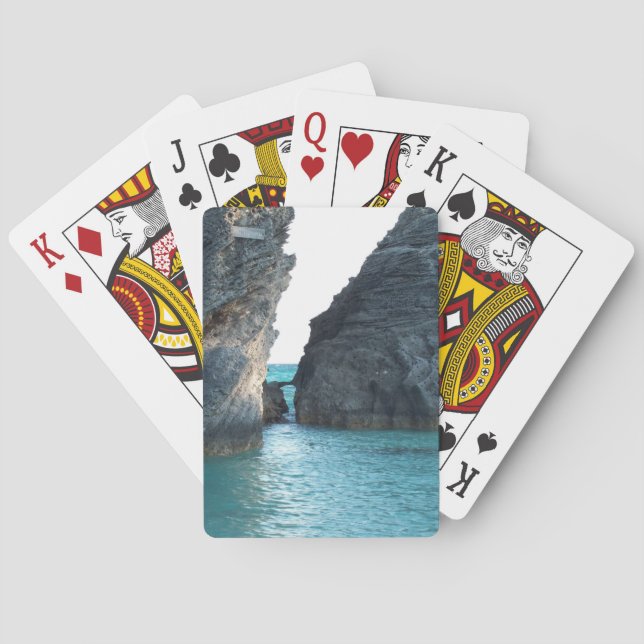 Horseshoe Beach, Bermuda Playing Cards (Back)