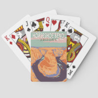 Horseshoe Bend Travel Art Vintage