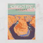 Horseshoe Bend Travel Art Vintage