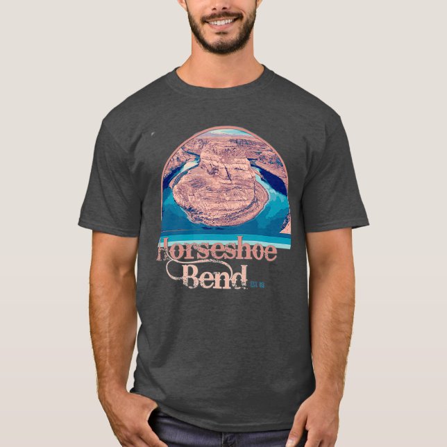 Horseshoe Bend Vacation hiking T-Shirt (Front)