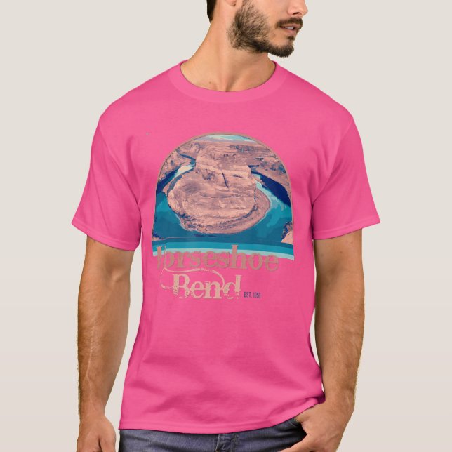 Horseshoe Bend Vacation Hiking T-Shirt (Front)
