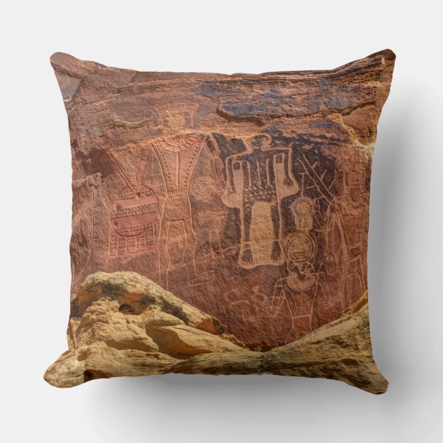 Horseshoe Canyon Great Gallery Pictographs Cushion (Front)