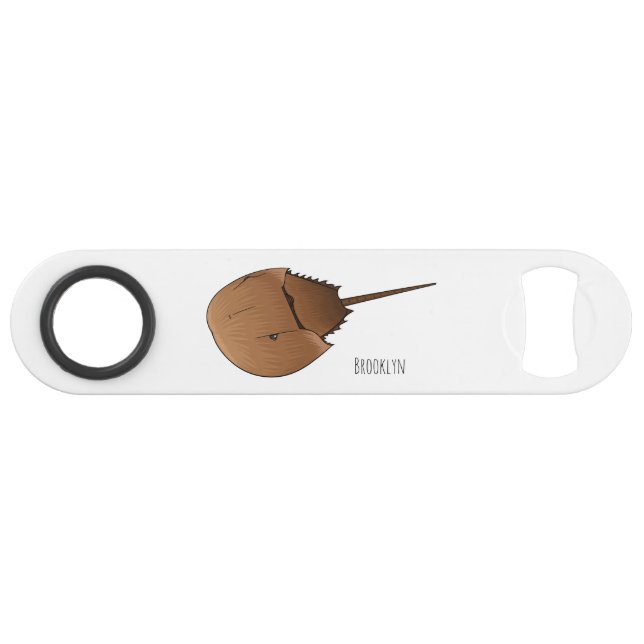 Horseshoe crab cartoon illustration (Front (Horizontal))