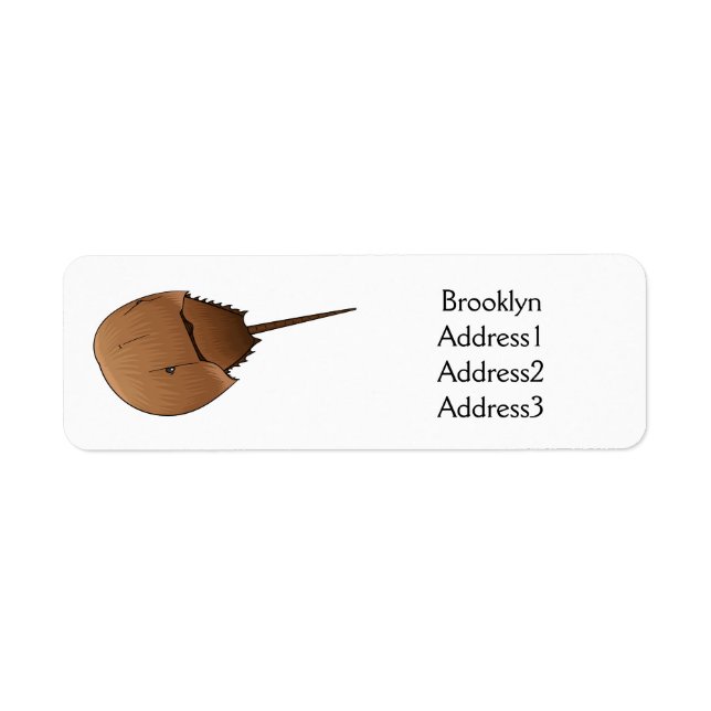 Horseshoe crab cartoon illustration (Front)