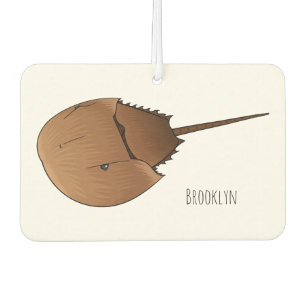 Horseshoe crab cartoon illustration car air freshener