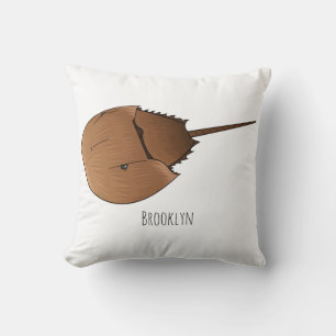 Horseshoe crab cartoon illustration cushion
