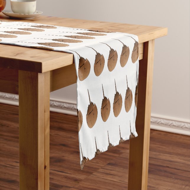 Horseshoe crab cartoon illustration  short table runner (In Situ)
