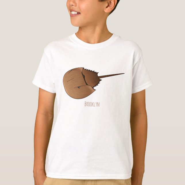 Horseshoe crab cartoon illustration  T-Shirt (Front)