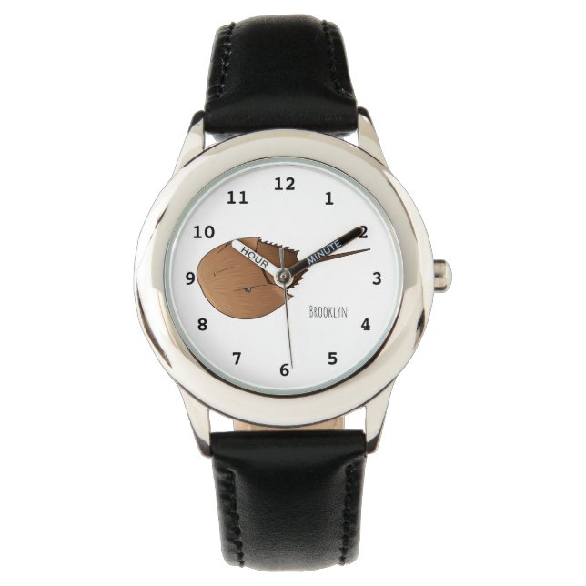 Horseshoe crab cartoon illustration watch (Front)