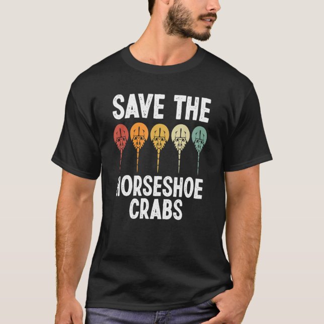Horseshoe Crab  Sea Biology  Sea Life Enthusiast T-Shirt (Front)