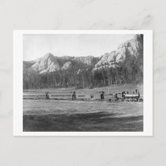 Horseshoe Curve on Burlington and Missouri Postcard (Front)