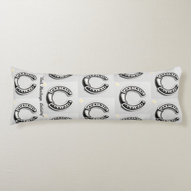 "Horseshoe Elegance" Body Cushion (Front)