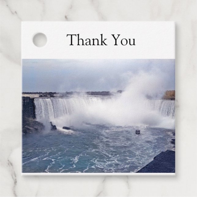 Horseshoe Falls Favour Tags (Front)