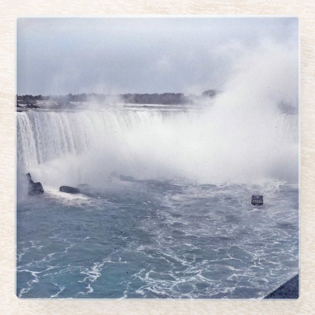 Horseshoe Falls Glass Coaster (Front)