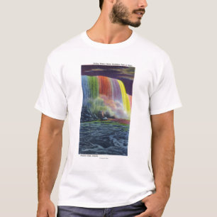 Horseshoe Falls Illuminated at Night T-Shirt