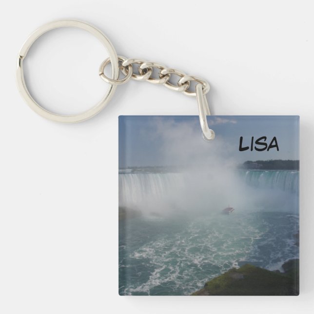 Horseshoe Falls in Niagara Falls Key Ring (Front)