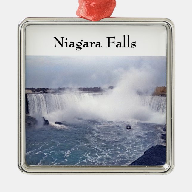 Horseshoe Falls Metal Tree Decoration (Front)