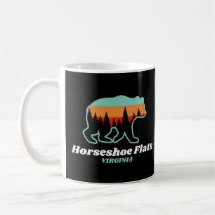 Horseshoe Flats Virginia VA Bear Retro Vintage Coffee Mug