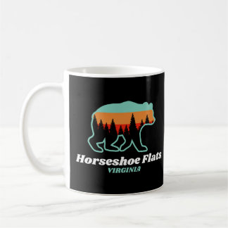 Horseshoe Flats Virginia VA Bear Retro Vintage Coffee Mug