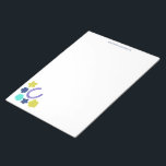 Horseshoe Floral Horseback Riding Themed Notepad<br><div class="desc">Create custom writing paper or stationery when you add your name to the top of this notepad. It has a a graphic in the lower corner with an illustration of a horseshoe surrounded by flowers making it perfect for equestrians or someone who loves horses and horseback riding. The graphic is...</div>