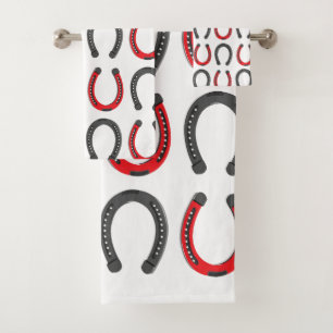 Horseshoe Good Luck Horseshoe Bath Towel Set