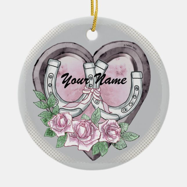Horseshoe Hearts ornaments (Front)