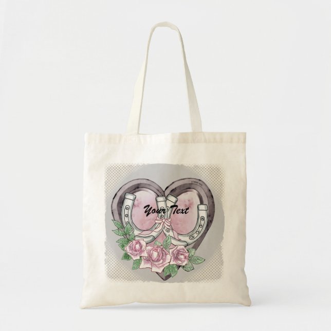Horseshoe Hearts tote bags (Front)