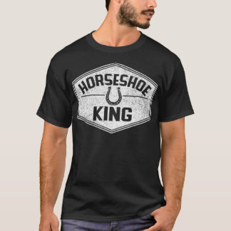 Horseshoe King Vintage Distressed Pitching Game T-Shirt