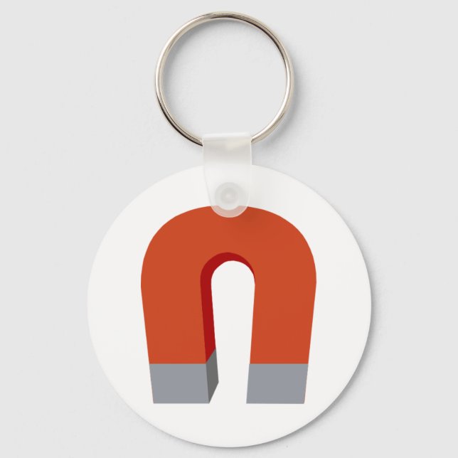 Horseshoe Magnet Key Ring (Front)