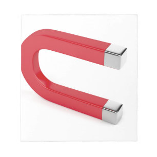 Horseshoe magnet notepad